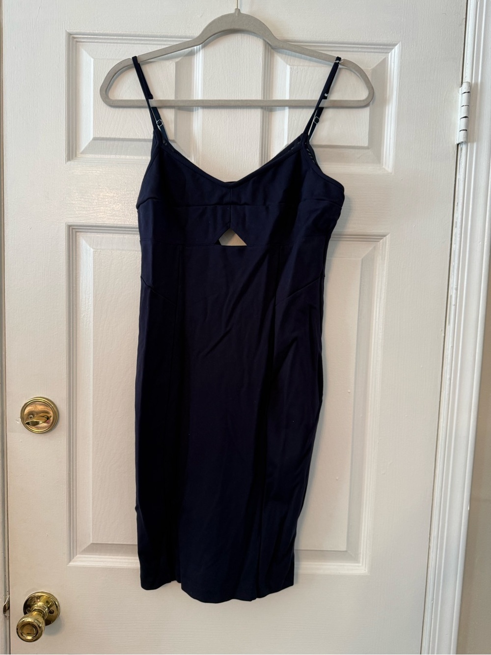 Victoria's Secret Black Mini Slip Dress with Front Cutout